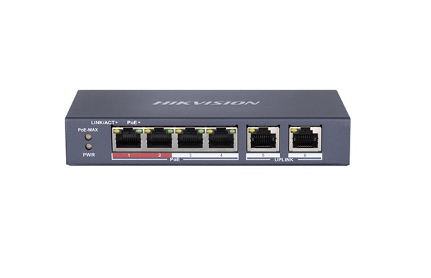Unmanaged 4Port  PoE Switch_DS-3E0106P-E/M