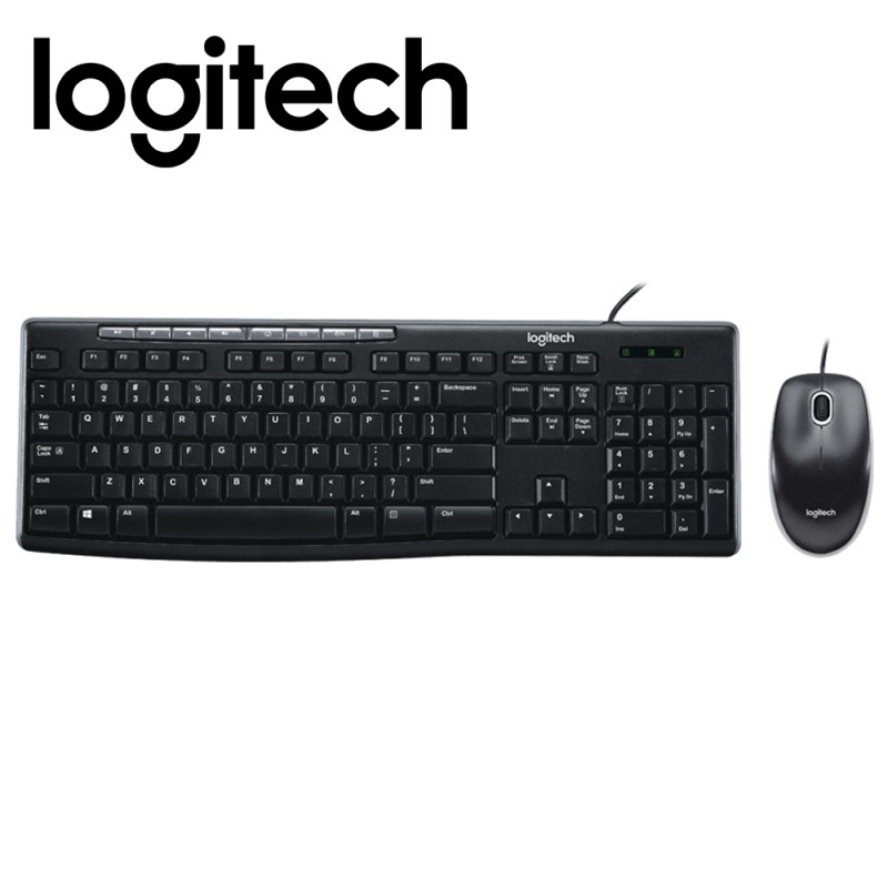 Logitech MK200 Media USB Keyboard and Mouse Combo(920-002693)