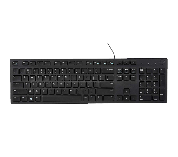 Dell Multimedia Keyboard (English) - KB216 - Black Retail Packaging_(580-ADKS)