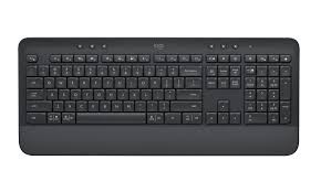 Logitech K650 Signature Wireless & Bluetooth keyboard,  equipped for everyday work and comfort- Graphite(920-010955)