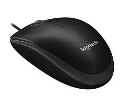 Logitech B100 Optical USB Mouse Black (910-006605)
