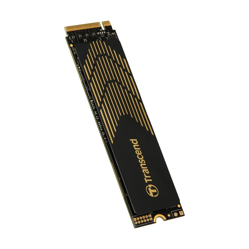 Transcend 500GB, M.2 2280, PCIe Gen4x4, M-Key, 3D TLC (Read/Write: 3,800/2,800 MB/s),  TS500GMTE240S