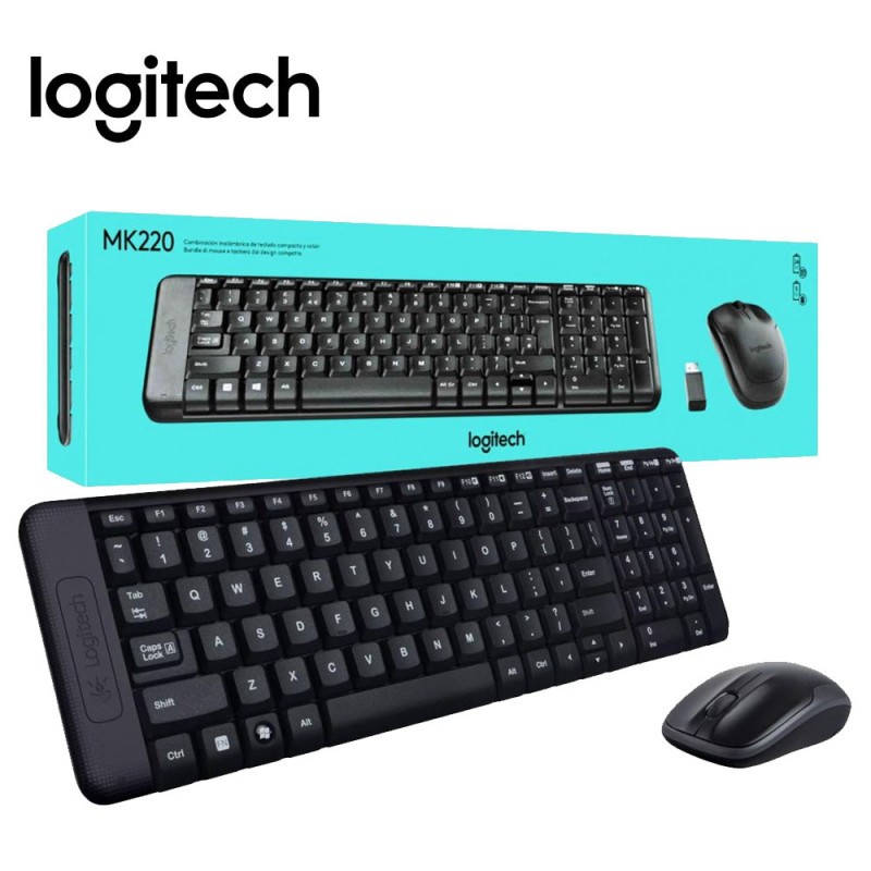 Logitech MK220 Wireless Keyboard and Mouse Combo (920-003235)