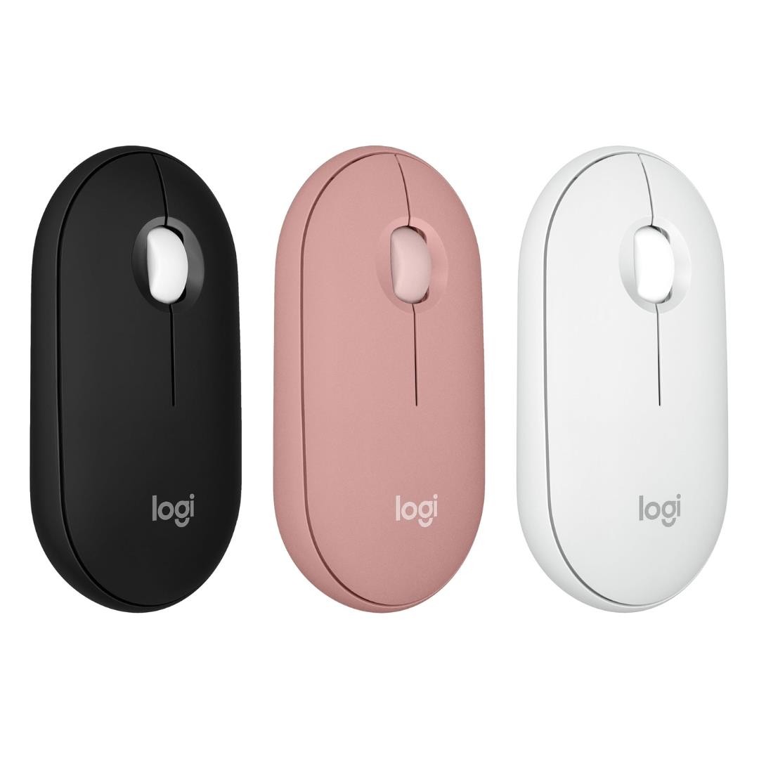 Logitech Pebble M350s Modern, Slim, and Silent Bluetooth Mouse -Tonal Graphite